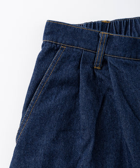 2-TUCK BACK EMBROIDERED DENIM PANTS / ツータック バック刺繍入り デニムパンツ