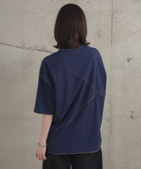 カットオフ switching Tee 切替半袖Tシャツ