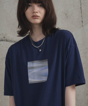 アブストラクト絵画 フロントプリント 半袖Tシャツ