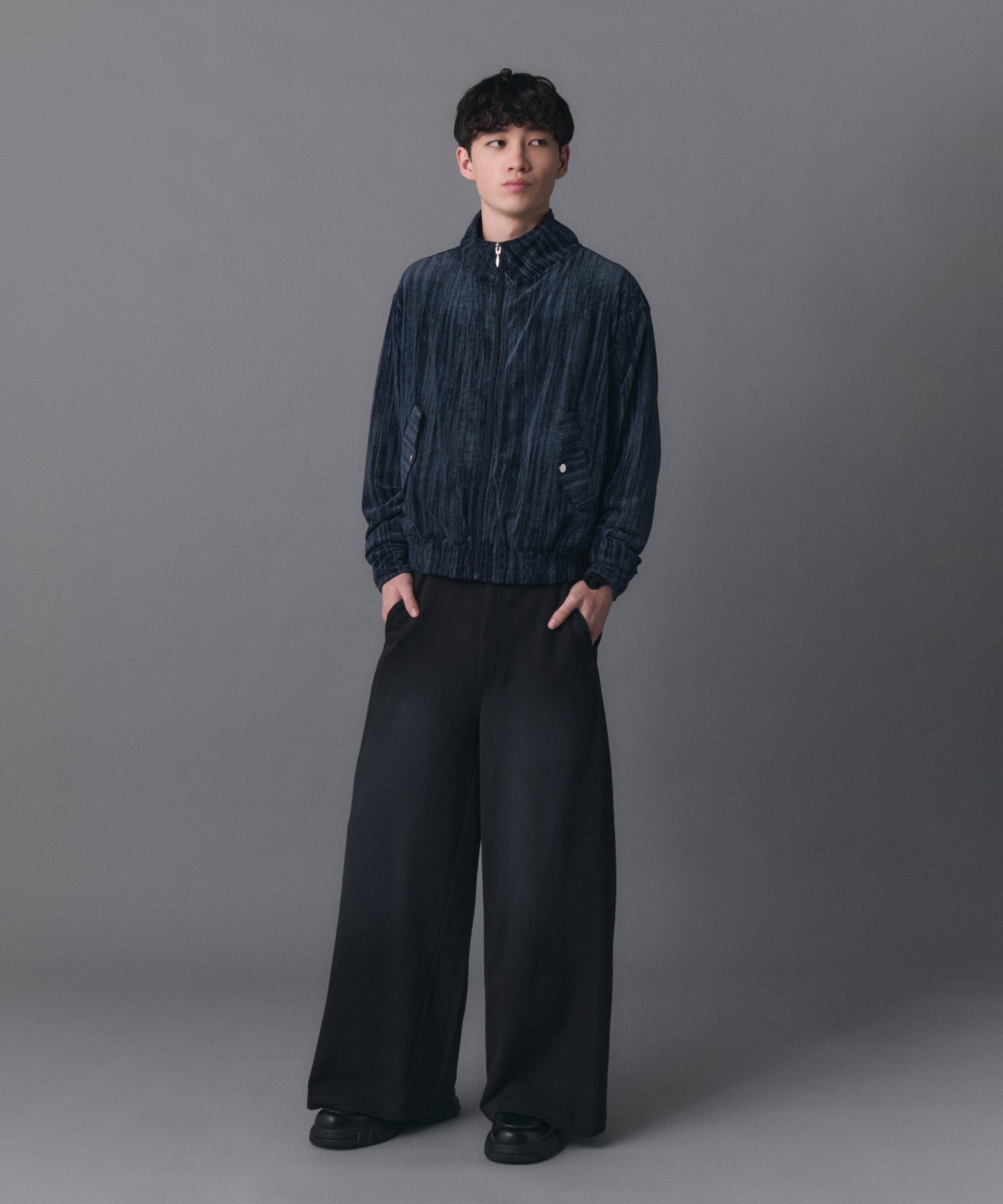 Crushed Velvet Blouson / クラッシュベルベットブルゾン