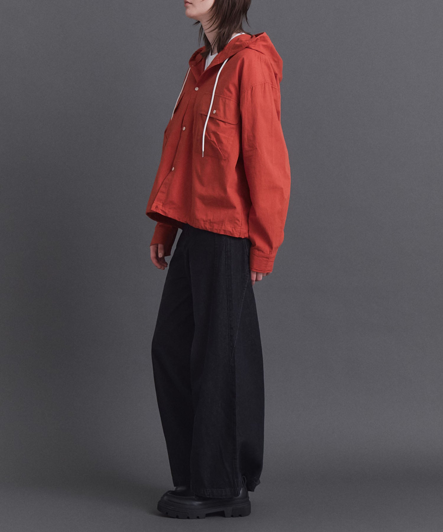 Long-sleeved Shirt Hoodie / 長袖シャツパーカー