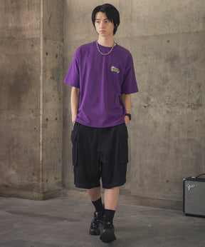 ボックスシルエット スプラッシュ タギング ストリートグラフィック 半袖Tシャツ
