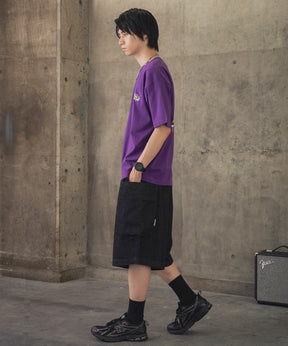 ボックスシルエット スプラッシュ タギング ストリートグラフィック 半袖Tシャツ