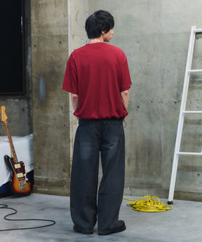 THERMAL DRAWSTRING HENLEY NECK T-SHIRT / サーマル ドローストリング ヘンリーネックTシャツ