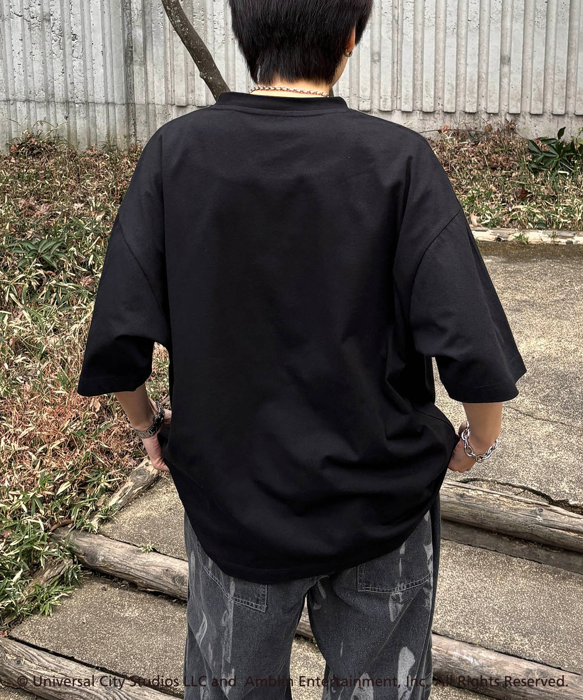 25SS【retro movie】Back To The Future ヴィンテージライク レトロ映画半袖Tシャツ