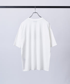 アブストラクトグラフィック箔プリント 半袖Tシャツ