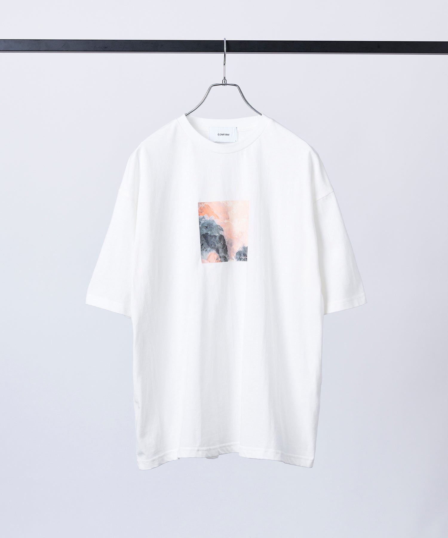 アブストラクト絵画 フロントプリント 半袖Tシャツ