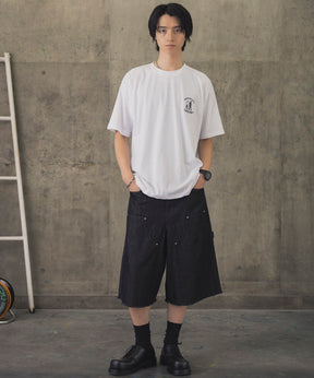 ウォーキングC ワンポイント刺繍ロゴ ビッグシルエット半袖Tシャツ