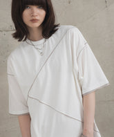 カットオフ switching Tee 切替半袖Tシャツ