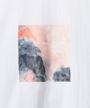 アブストラクト絵画 フロントプリント 半袖Tシャツ