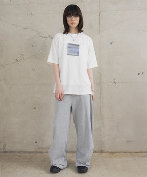 アブストラクト絵画 フロントプリント 半袖Tシャツ