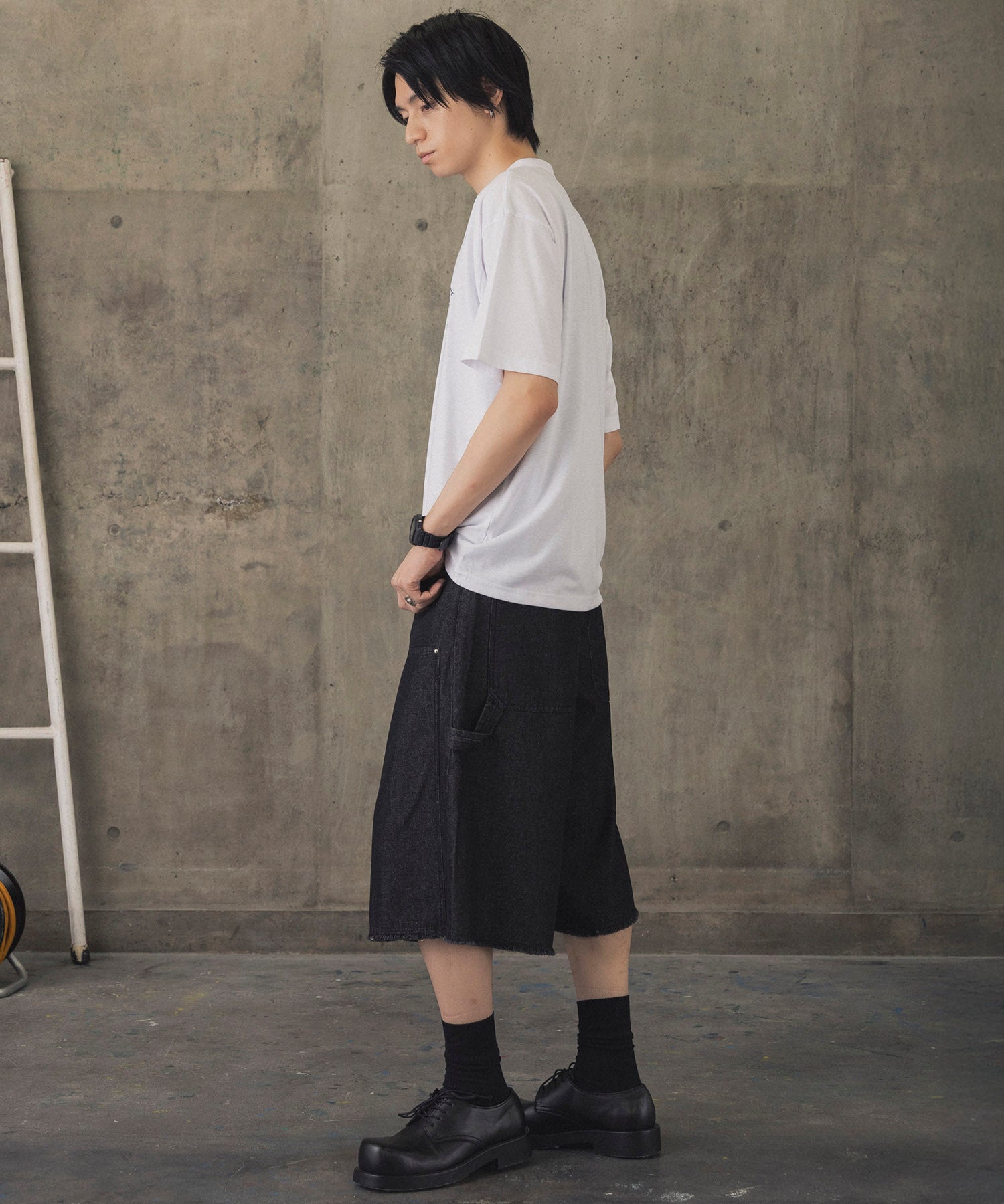 ウォーキングC ワンポイント刺繍ロゴ ビッグシルエット半袖Tシャツ