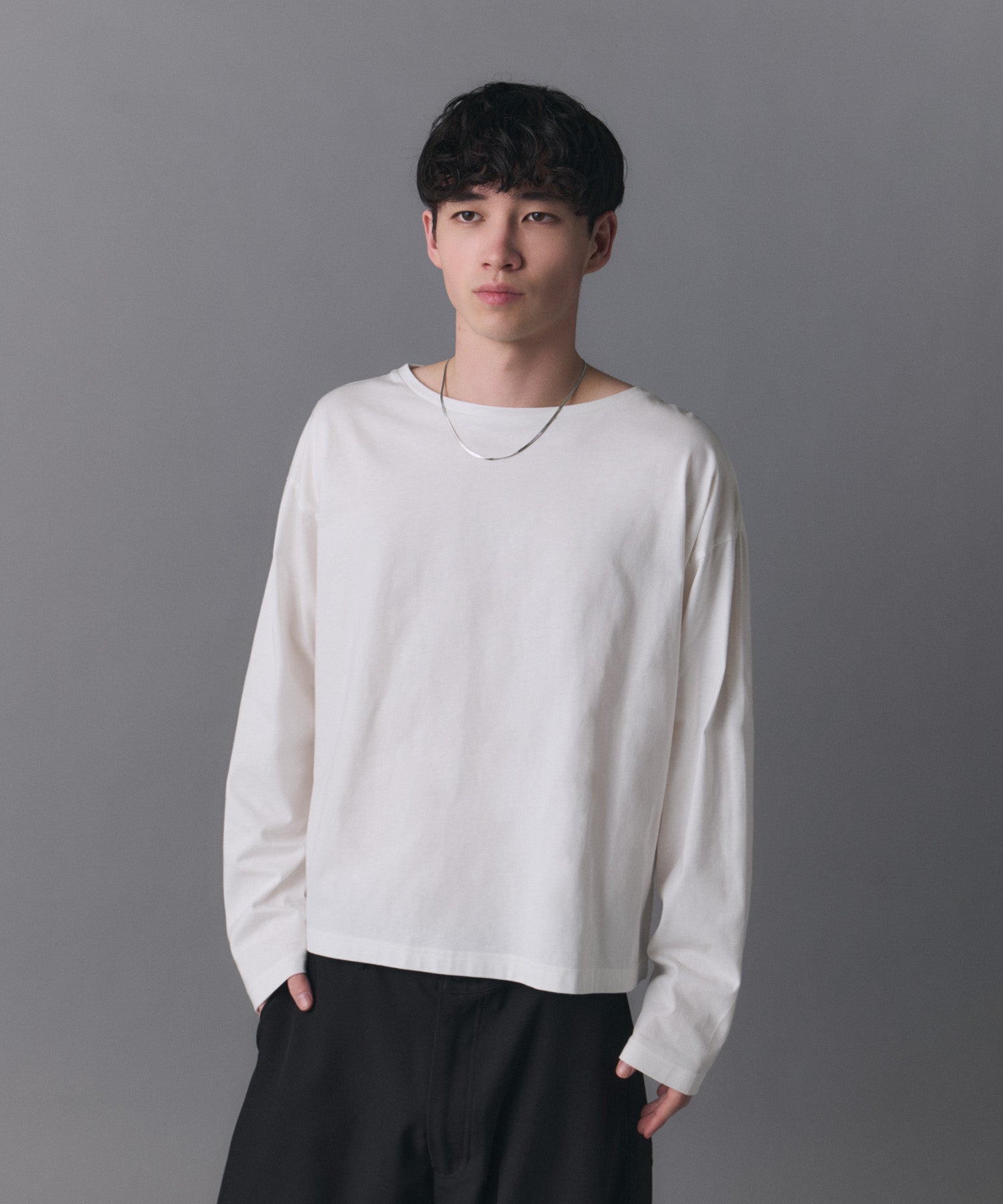 Boat Neck Long-Sleeve Tee / ボートネックロングスリーブTシャツ