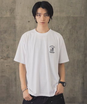 ウォーキングC ワンポイント刺繍ロゴ ビッグシルエット半袖Tシャツ