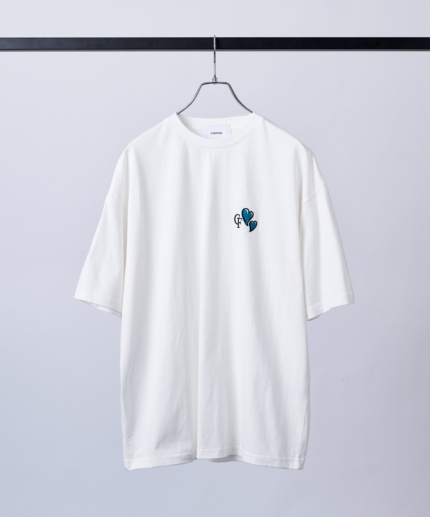 ハートワンポイント刺繍 半袖Tシャツ