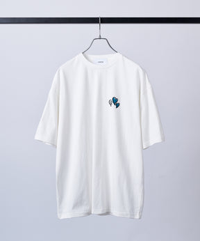 ハートワンポイント刺繍 半袖Tシャツ