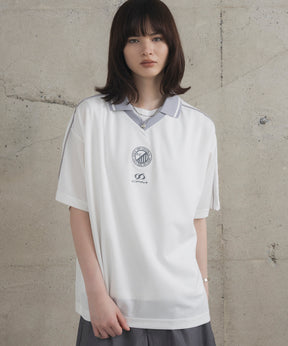 フロントプリント サイドライン ユニフォーム半袖Tシャツ