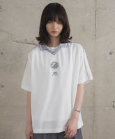フロントプリント サイドライン ユニフォーム半袖Tシャツ