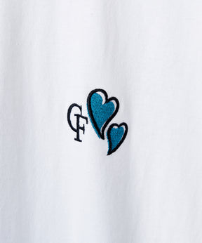 ハートワンポイント刺繍 半袖Tシャツ