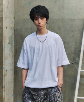 プレーティング 裾ドローコード 半袖Tシャツ