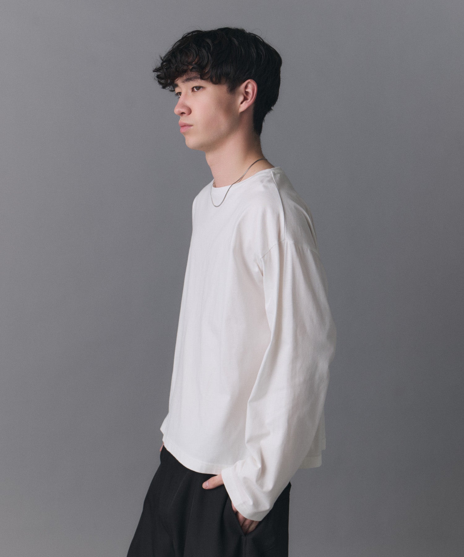 Boat Neck Long-Sleeve Tee / ボートネックロングスリーブTシャツ