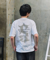 フェードロゴ ボックスシルエット グランジ風 レトロモチーフ バックプリント 半袖Tシャツ