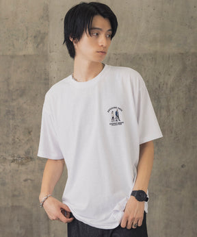 ウォーキングC ワンポイント刺繍ロゴ ビッグシルエット半袖Tシャツ