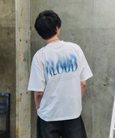 スモーク ボックスシルエット グランジ風 Y2Kモチーフ 韓国風 バックプリント