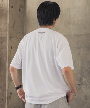 ヒゲオジサンA ワンポイント刺繍ロゴ ビッグシルエット半袖Tシャツ