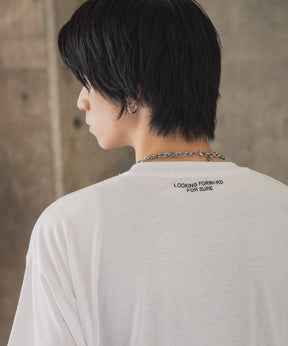 ヒゲオジサンB ワンポイント刺繍ロゴ ビッグシルエット半袖Tシャツ