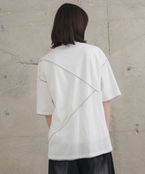カットオフ switching Tee 切替半袖Tシャツ