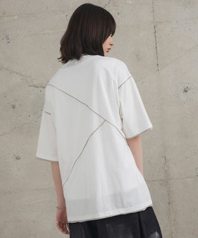 カットオフ switching Tee 切替半袖Tシャツ