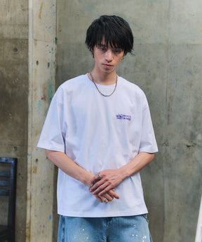 韓国風バックプリント ビッグシルエット バックプリント 半袖Tシャツ ワンポイント