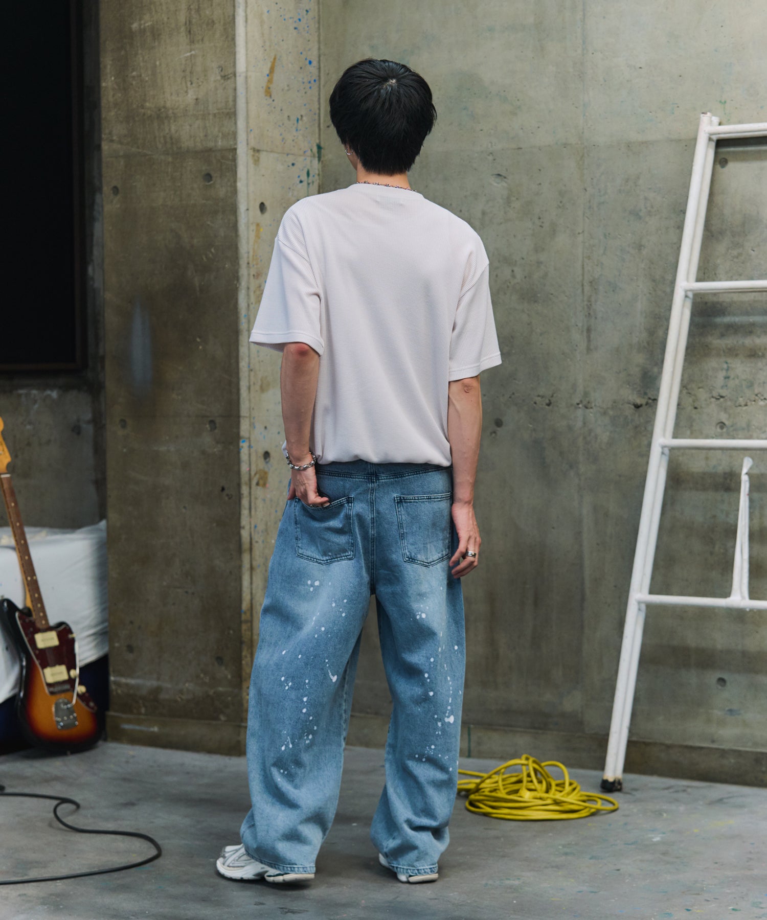 THERMAL DRAWSTRING HENLEY NECK T-SHIRT / サーマル ドローストリング ヘンリーネックTシャツ