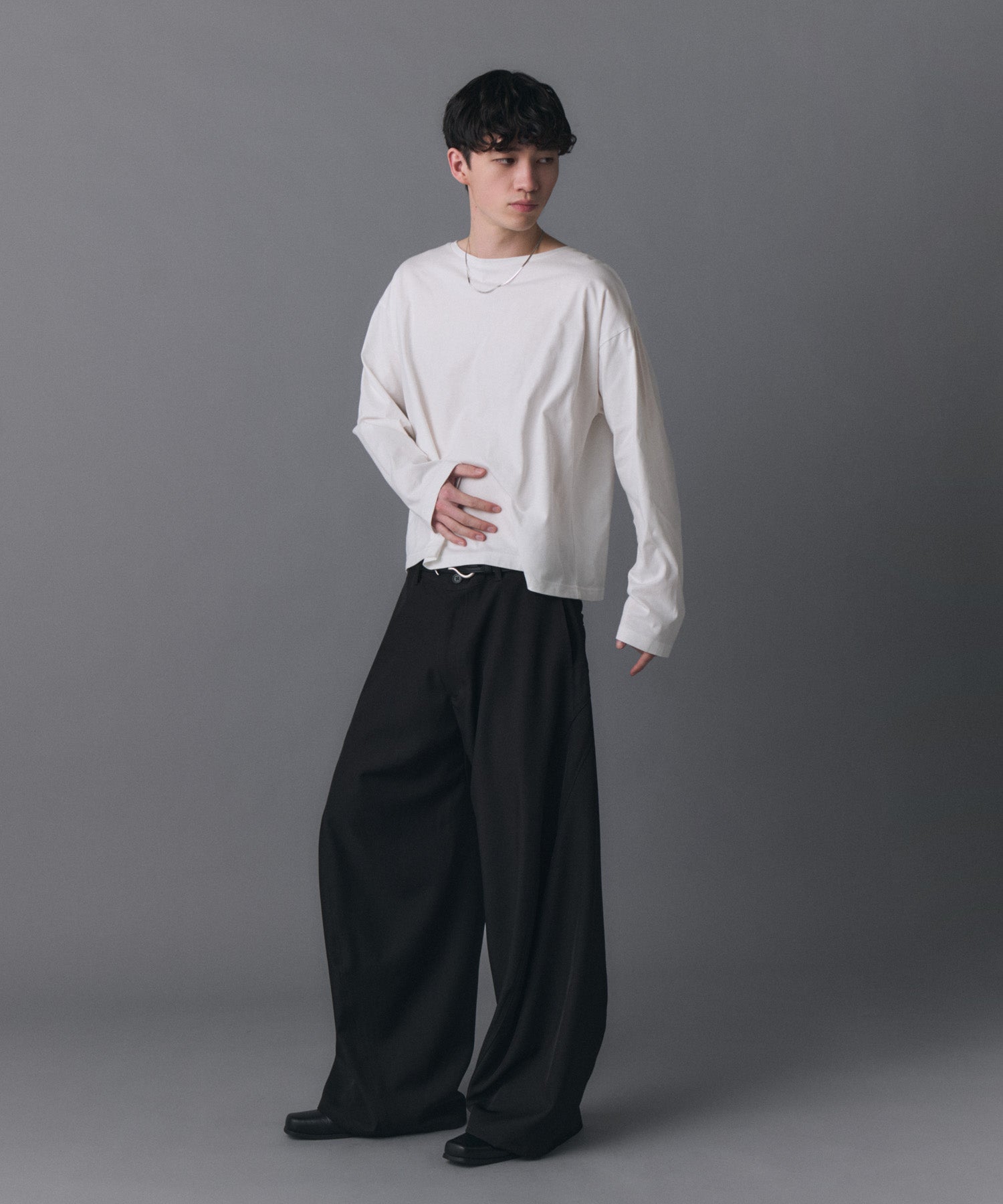 Boat Neck Long-Sleeve Tee / ボートネックロングスリーブTシャツ
