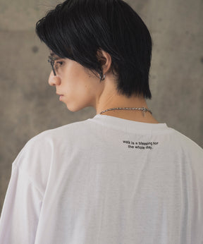 ウォーキングA ワンポイント刺繍ロゴ ビッグシルエット半袖Tシャツ