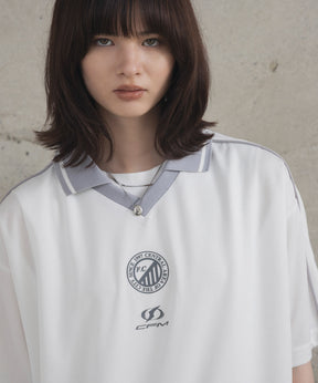 フロントプリント サイドライン ユニフォーム半袖Tシャツ