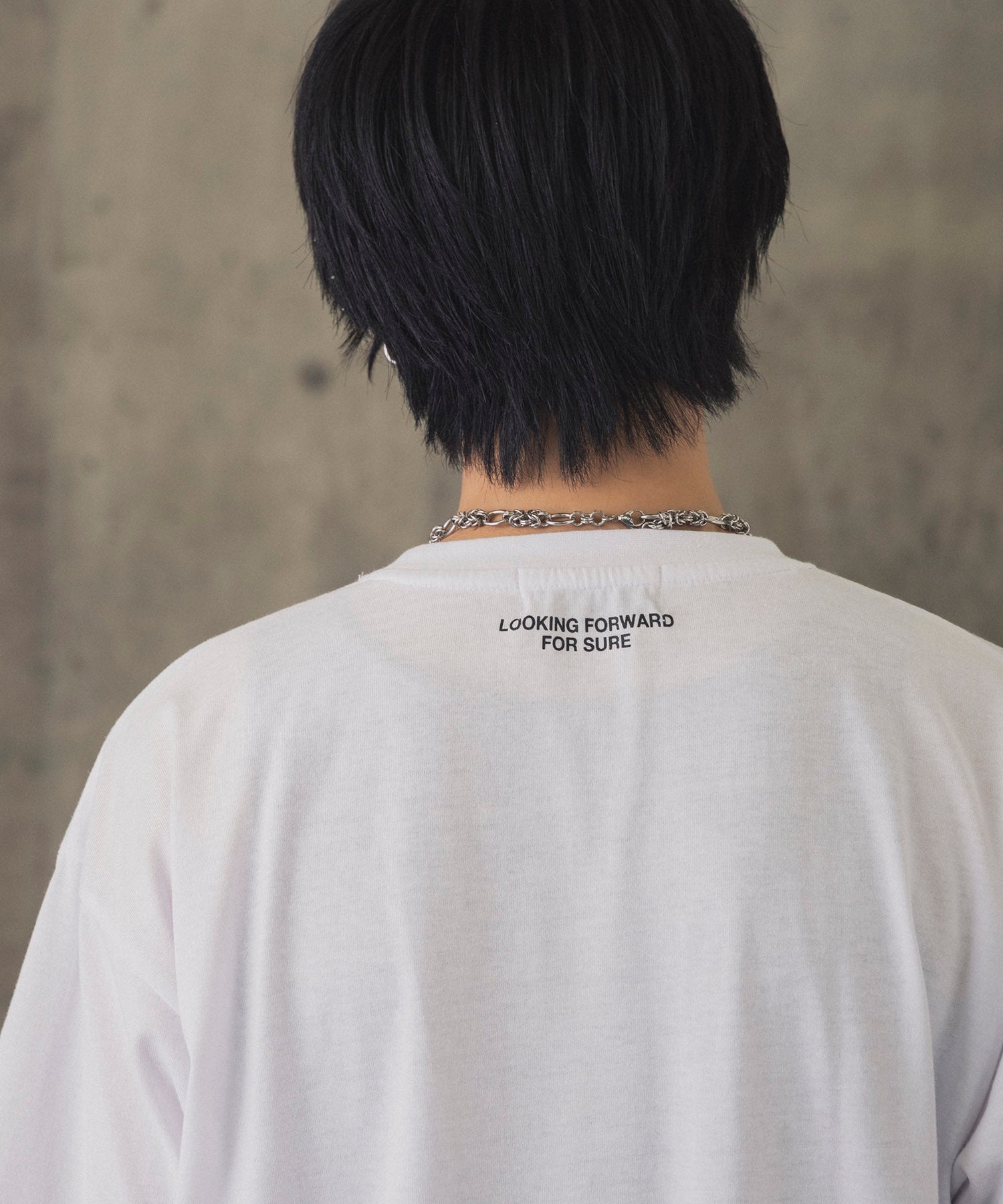 ヒゲオジサンC ワンポイント刺繍ロゴ ビッグシルエット半袖Tシャツ