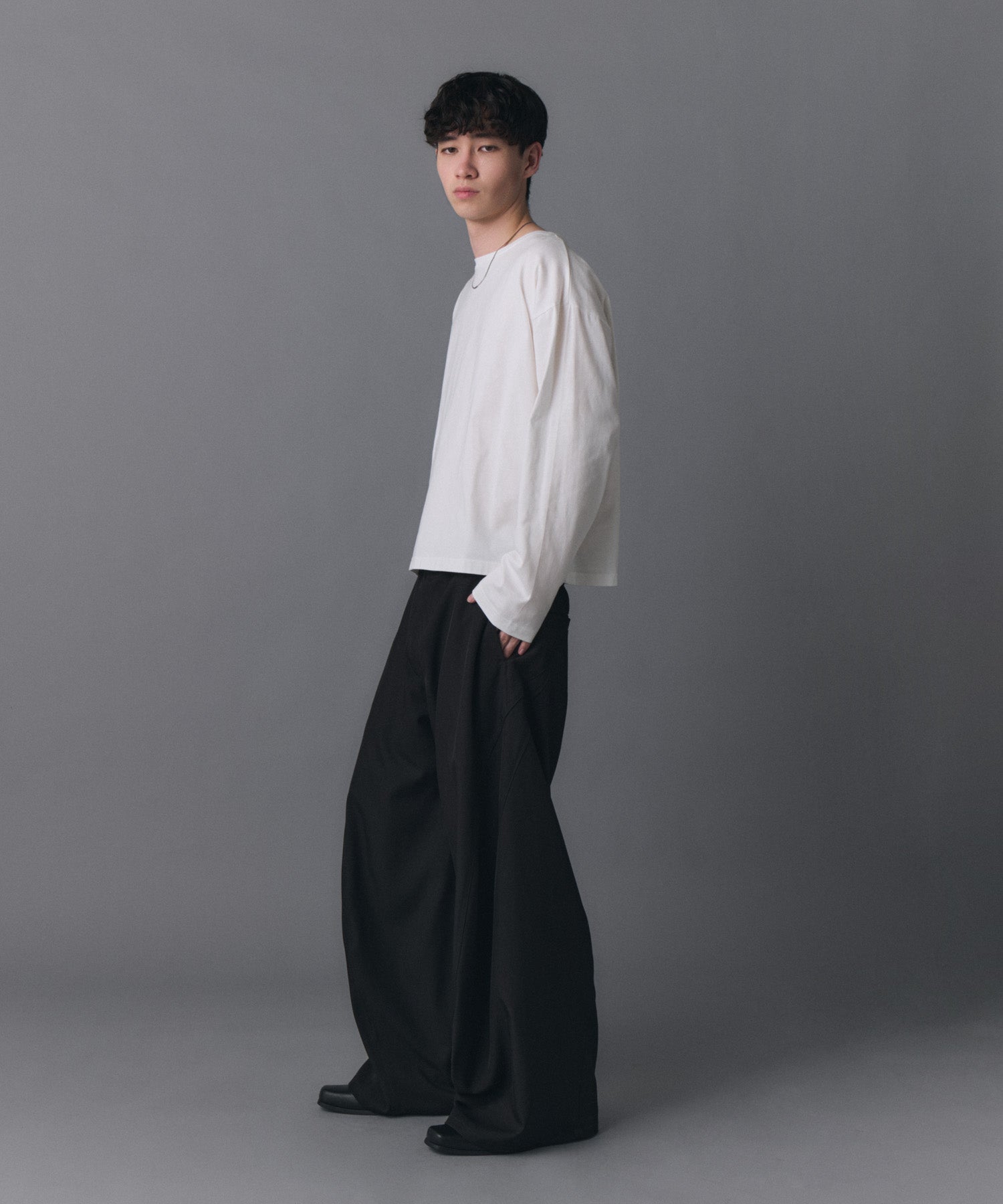 Boat Neck Long-Sleeve Tee / ボートネックロングスリーブTシャツ