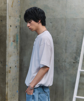 THERMAL DRAWSTRING HENLEY NECK T-SHIRT / サーマル ドローストリング ヘンリーネックTシャツ
