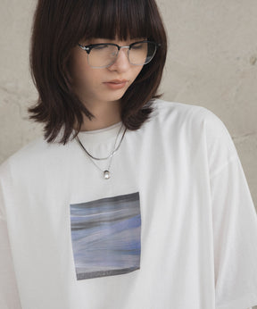 アブストラクト絵画 フロントプリント 半袖Tシャツ