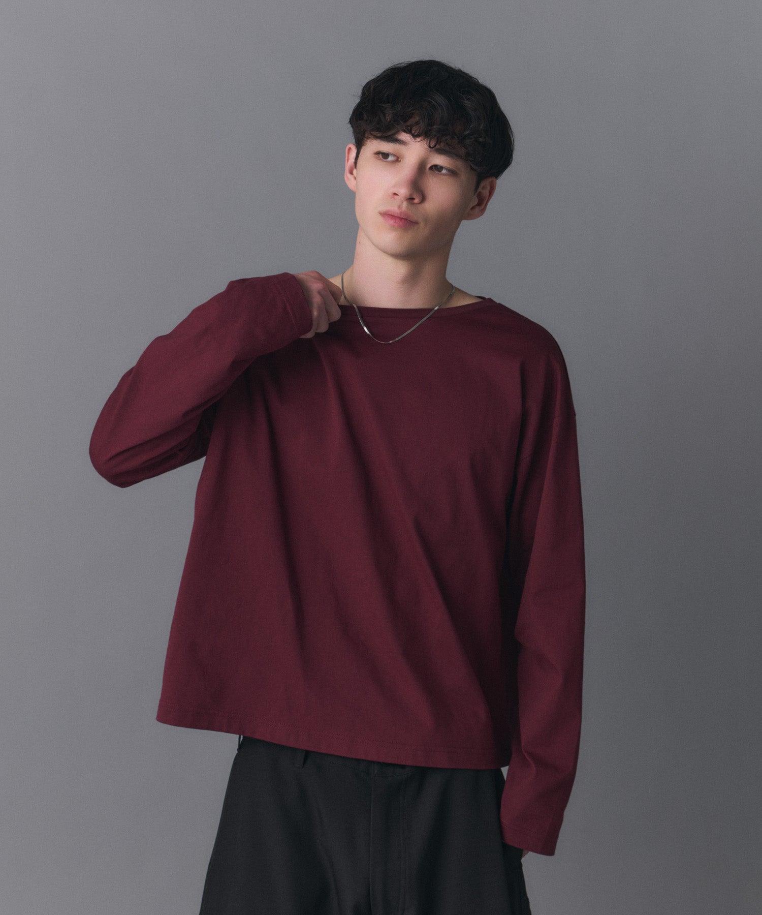 Boat Neck Long-Sleeve Tee / ボートネックロングスリーブTシャツ