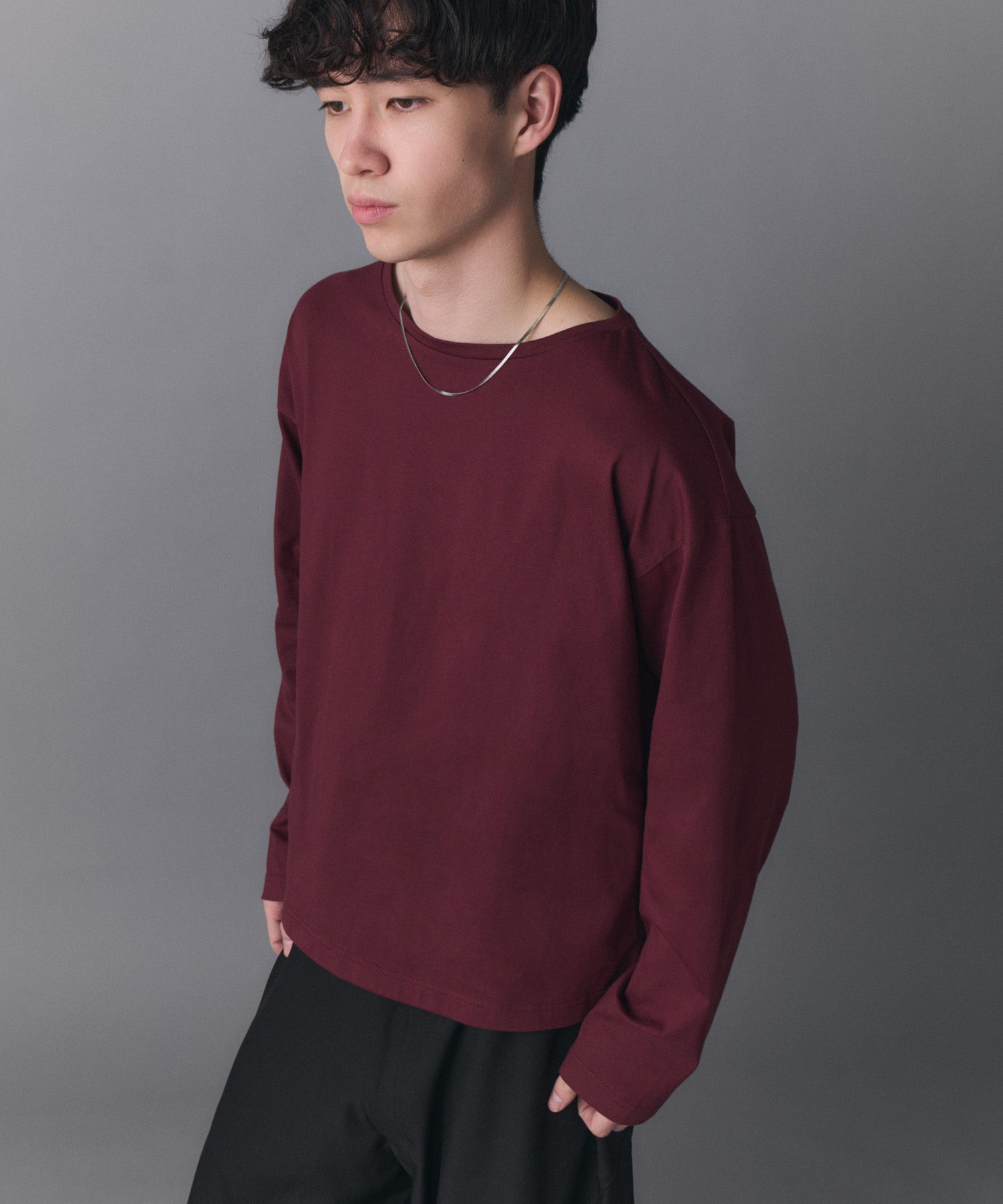 Boat Neck Long-Sleeve Tee / ボートネックロングスリーブTシャツ