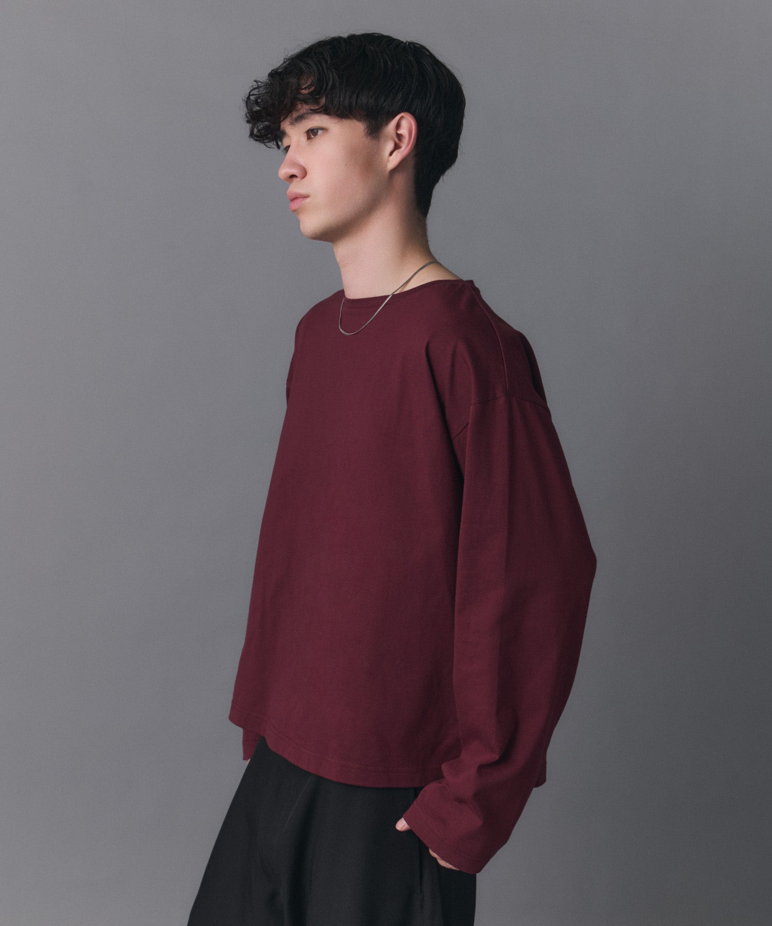 Boat Neck Long-Sleeve Tee / ボートネックロングスリーブTシャツ