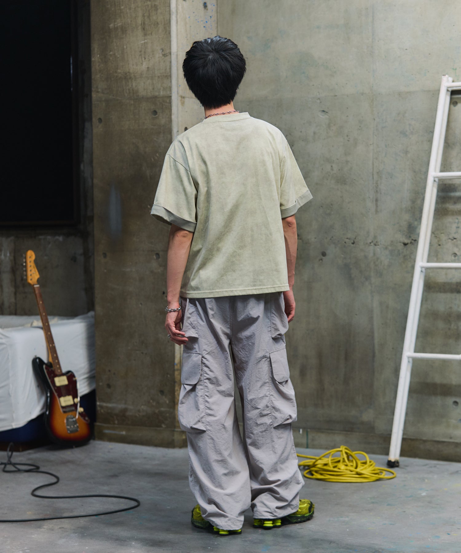 SLEEVE LAYERED LOOSE T-SHIRT / レイヤード ルーズTシャツ