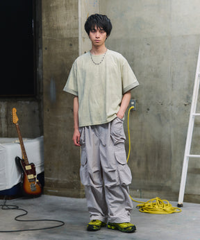 SLEEVE LAYERED LOOSE T-SHIRT / レイヤード ルーズTシャツ